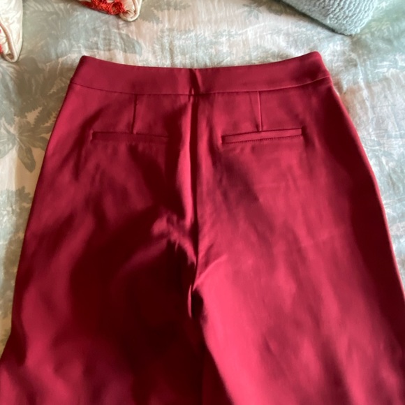 Boden Ponte Viscose Wine Color Wide Leg Culottes/Capris - Picture 6 of 8